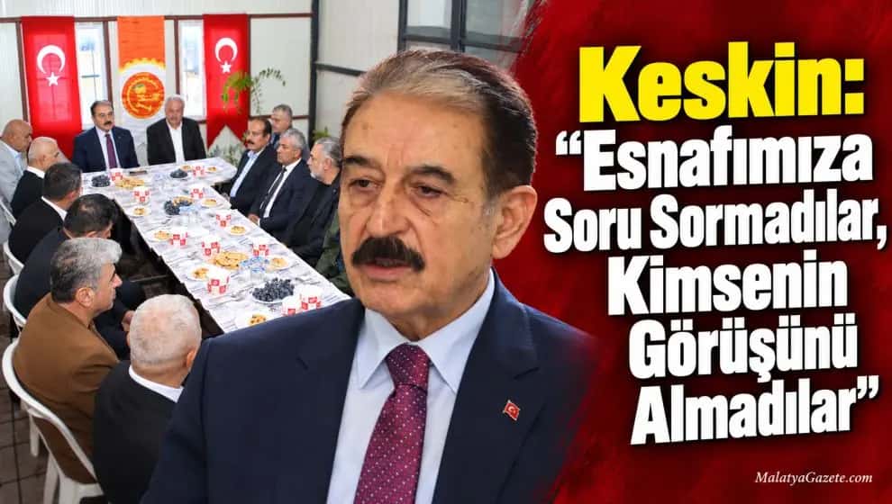 "Esnafımıza Soru Sormadılar, Kimsenin Görüşünü Almadılar"