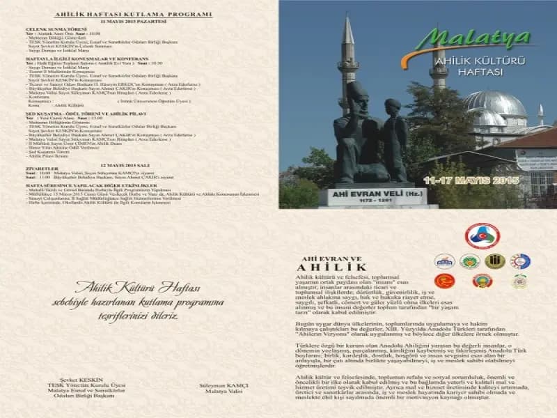 AHİLİK RUHUNUN KORUNMASI HALİNDE TOPLUM DAHA SAĞLIKLI GELİŞİR